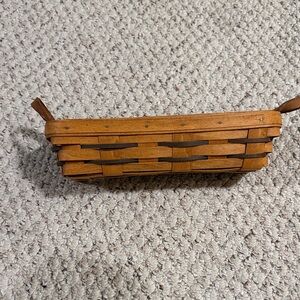 Longaberger Tan and Brown Woven Basket